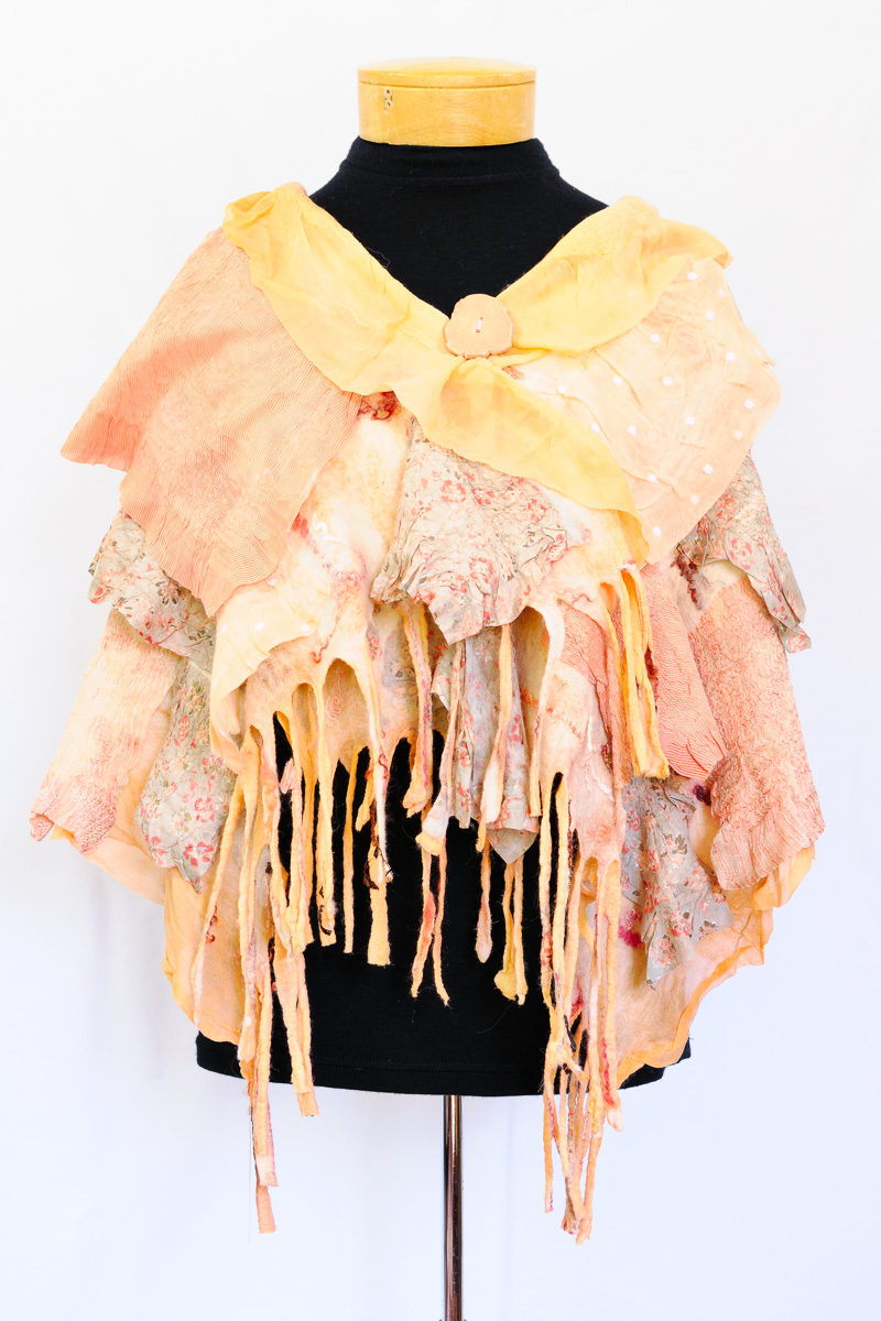 Handmade nuno felted shawls by Melinda LaBarge